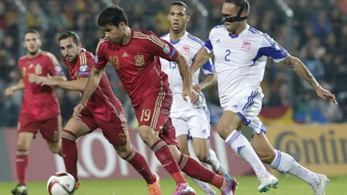 Demorou sete partidas, mas Diego Costa finalmente marcou pela Espanha