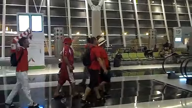 Su&iacute;&ccedil;os transformam Aeroporto de Bras&iacute;lia em arquibancada ap&oacute;s vit&oacute;ria
