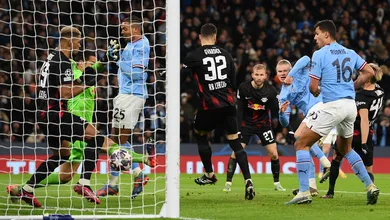 City foi implac&aacute;vel contra um Leipzig que ficou zonzo e goleou com show de Haaland