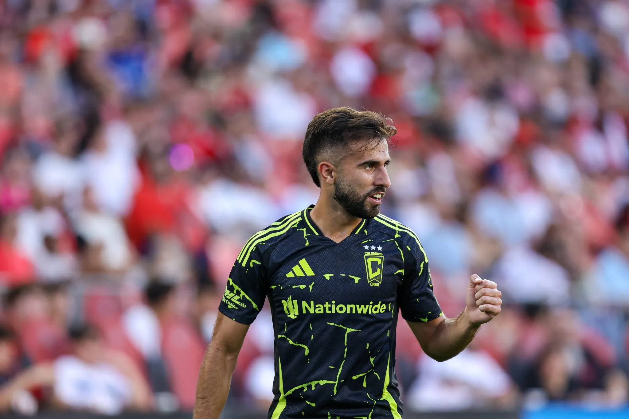 Diego Rossi em jogo do Columbus Crew