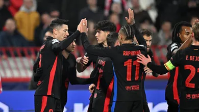 Em novo show de Barcelona e Raphinha, Lewandowski se aproxima da hist&oacute;ria na Champions