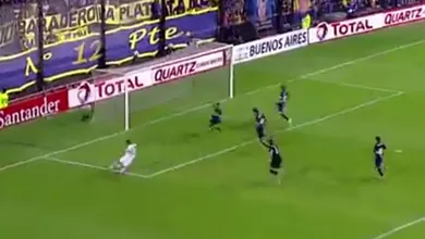 Gamarra dominou, driblou o goleiro do Boca Juniors e&hellip;escorregou