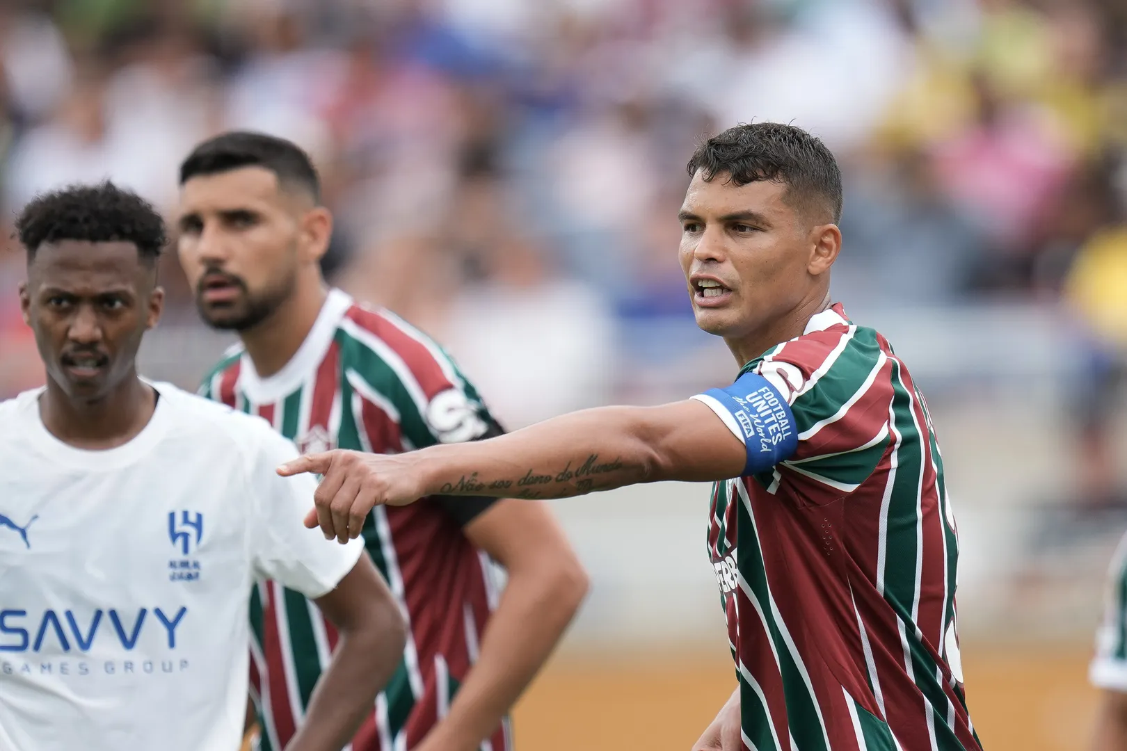 Lideran&ccedil;a de Thiago Silva foi importante para o Fluminense (Foto: Iconsport)
