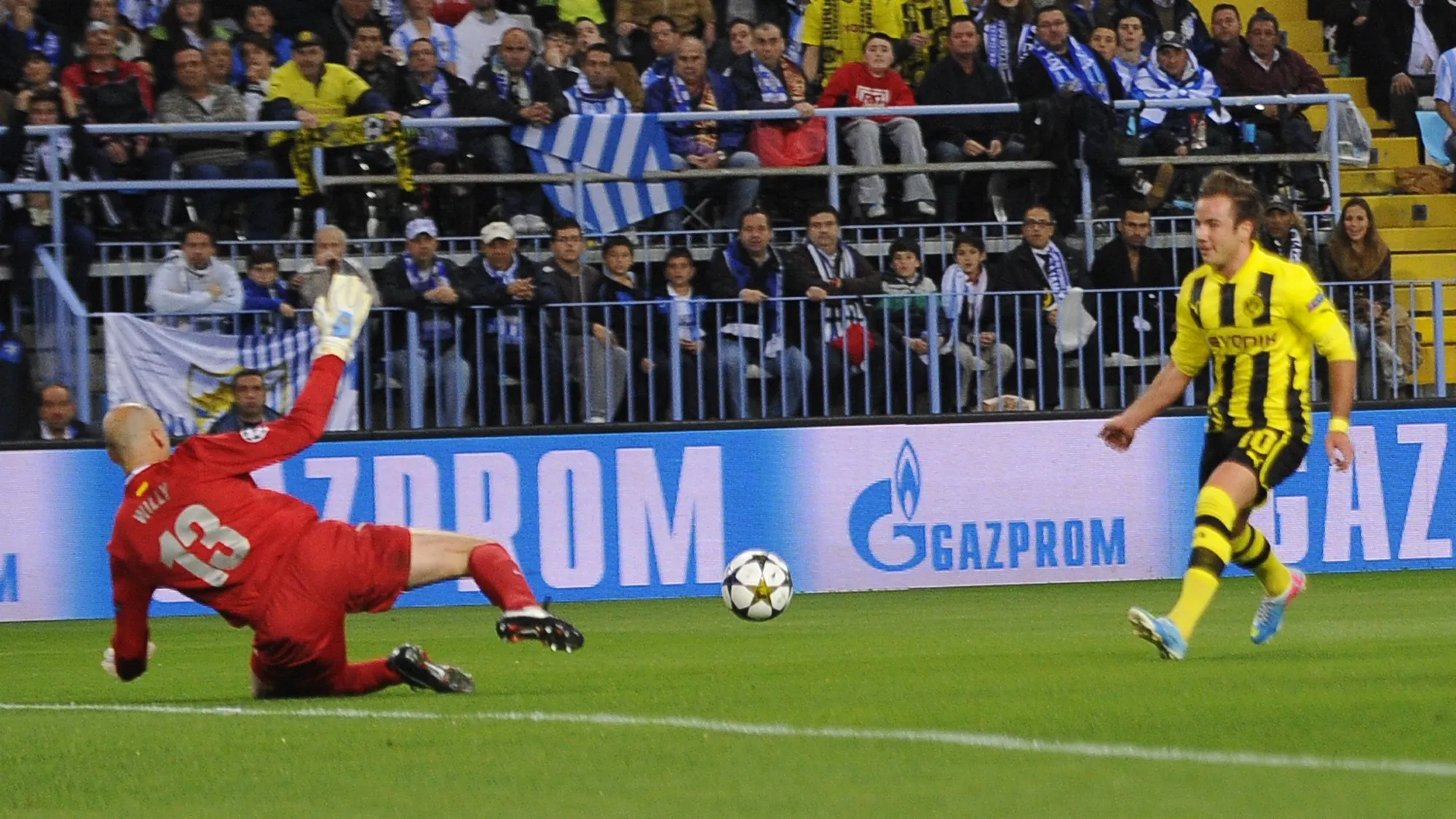 M&aacute;laga pode comemorar empate com Dortmund