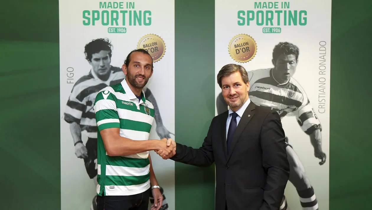 Hern&aacute;n Barcos &eacute; apresentado no Sporting
