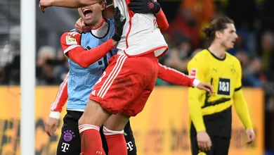 Bayern mant&eacute;m freguesia do Dortmund com hat-trick de Kane, novo artilheiro da Bundesliga