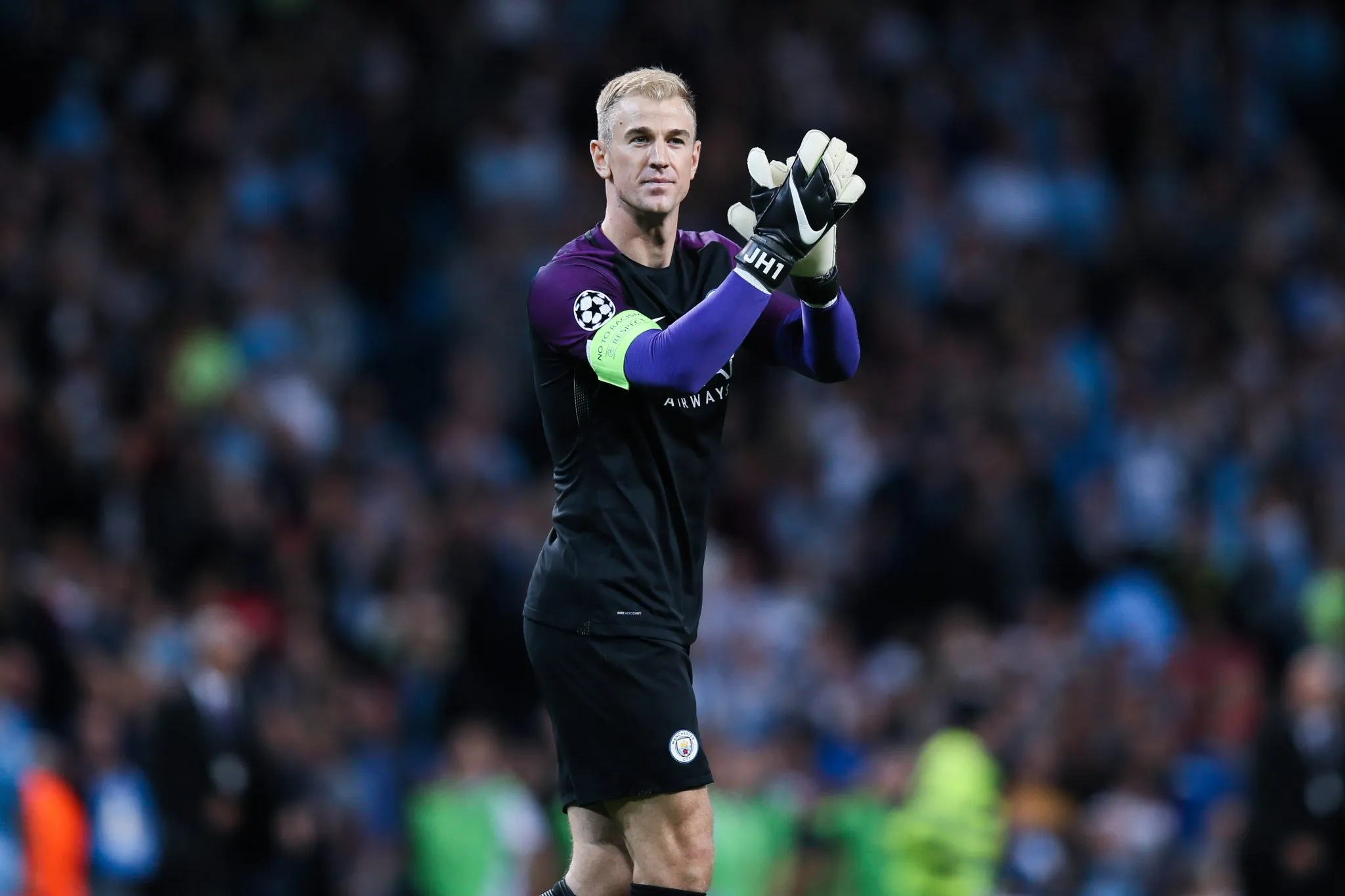 Joe Hart era capit&atilde;o do Manchester City