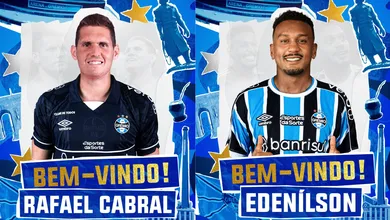 Gr&ecirc;mio anuncia contrata&ccedil;&otilde;es de Rafael Cabral e Eden&iacute;lson, que t&ecirc;m tra&ccedil;os em comum