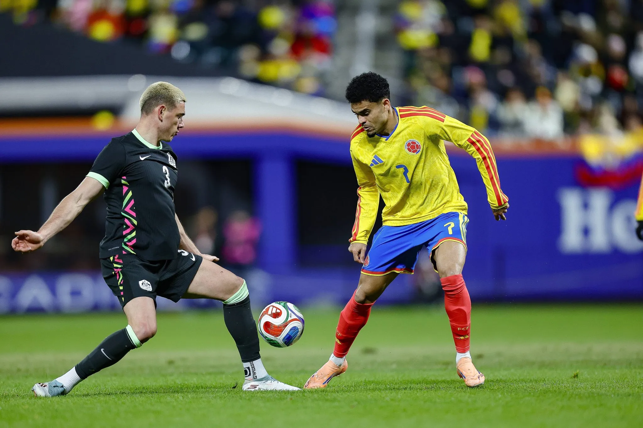 Luis D&iacute;az pela sele&ccedil;&atilde;o colombiana.
