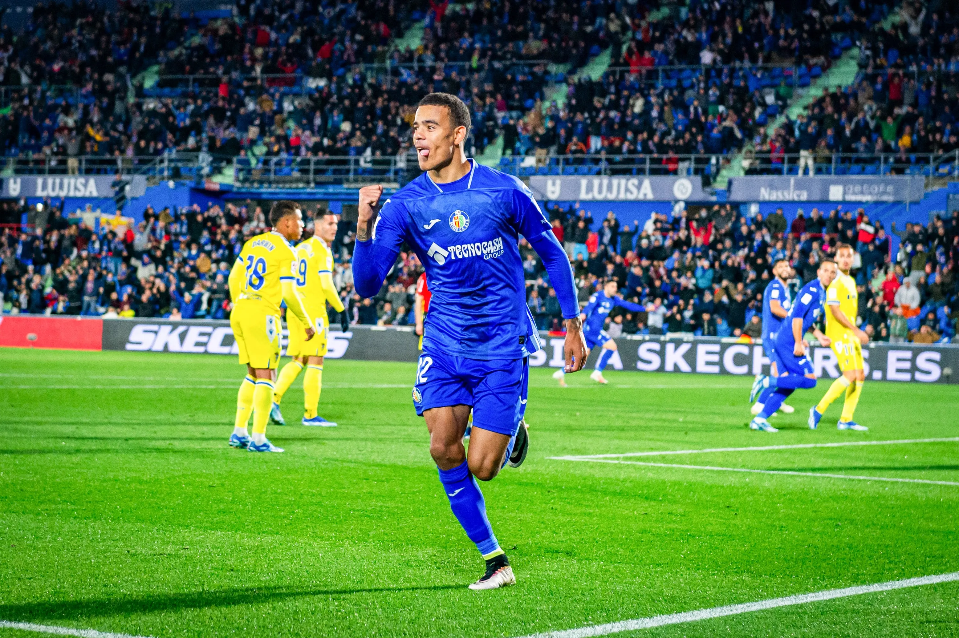 Mason Greenwood se acha no Getafe e vai mostrando do que &eacute; capaz em campo