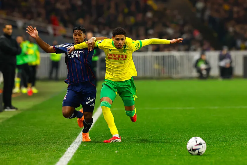 Endrick foi expulso em duelo com o Nantes, pela Ligue 1 (Foto: Iconsport)