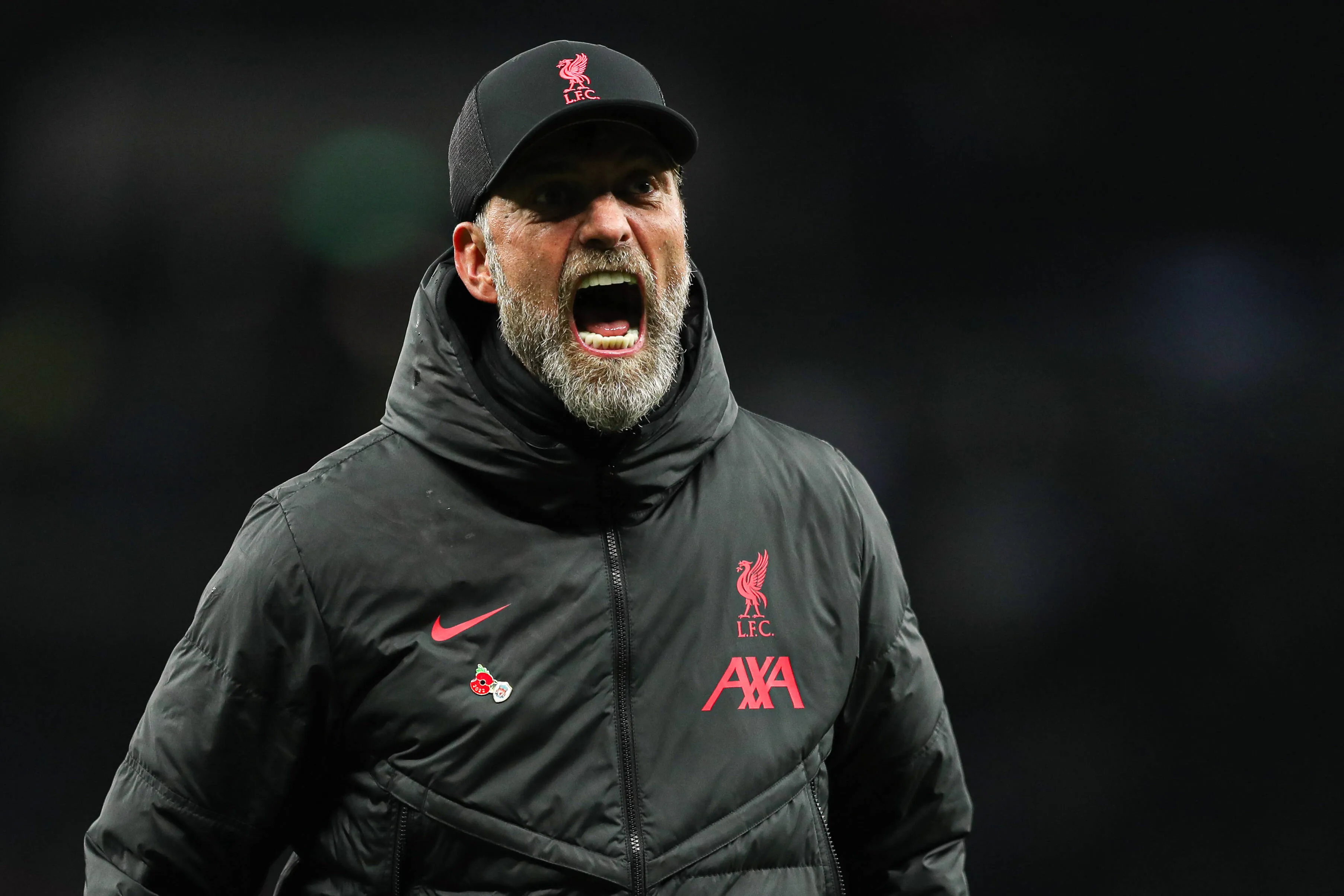 Klopp em jogo do Liverpool em 2018