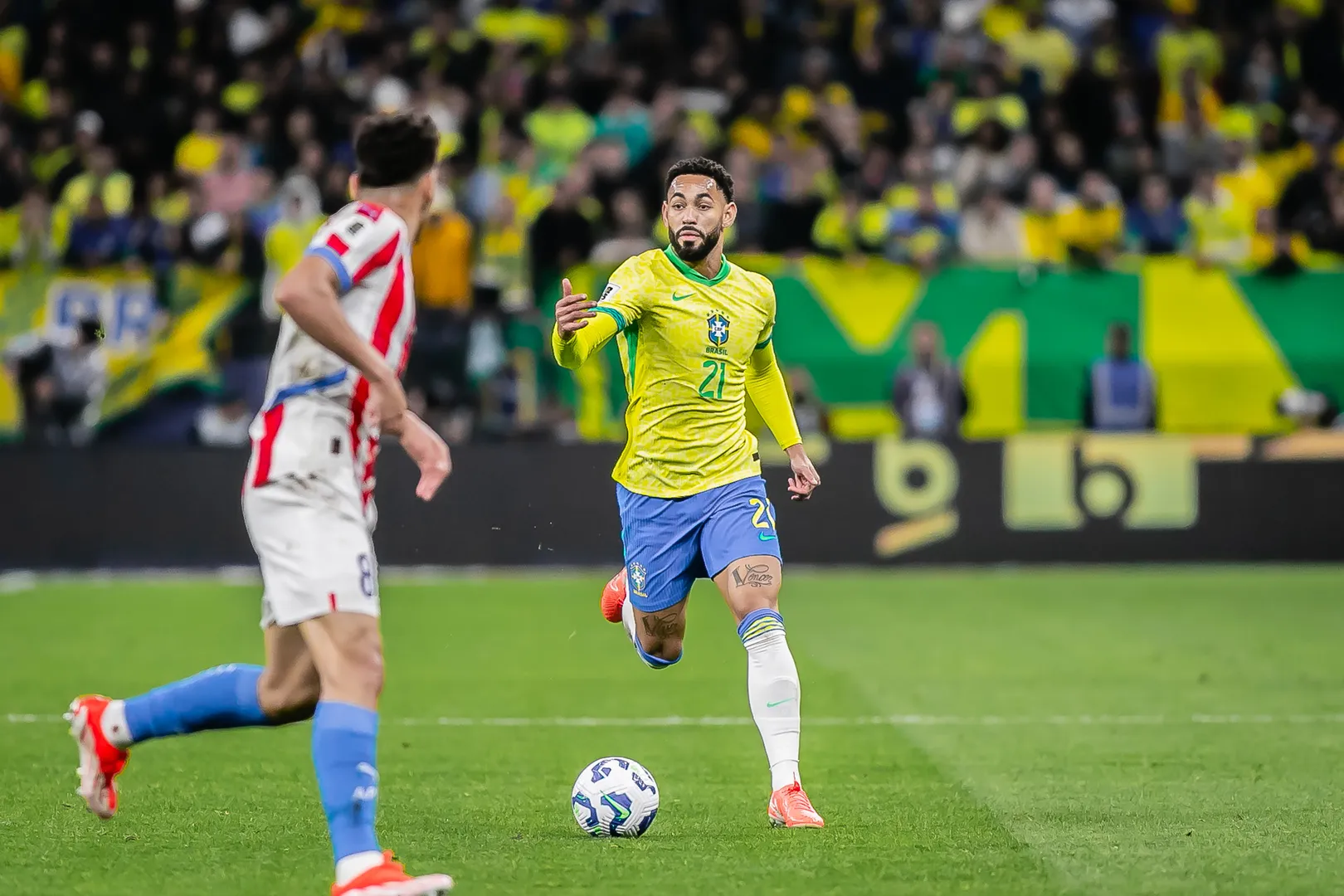 Matheus Cunha em a&ccedil;&atilde;o pela sele&ccedil;&atilde;o brasileira