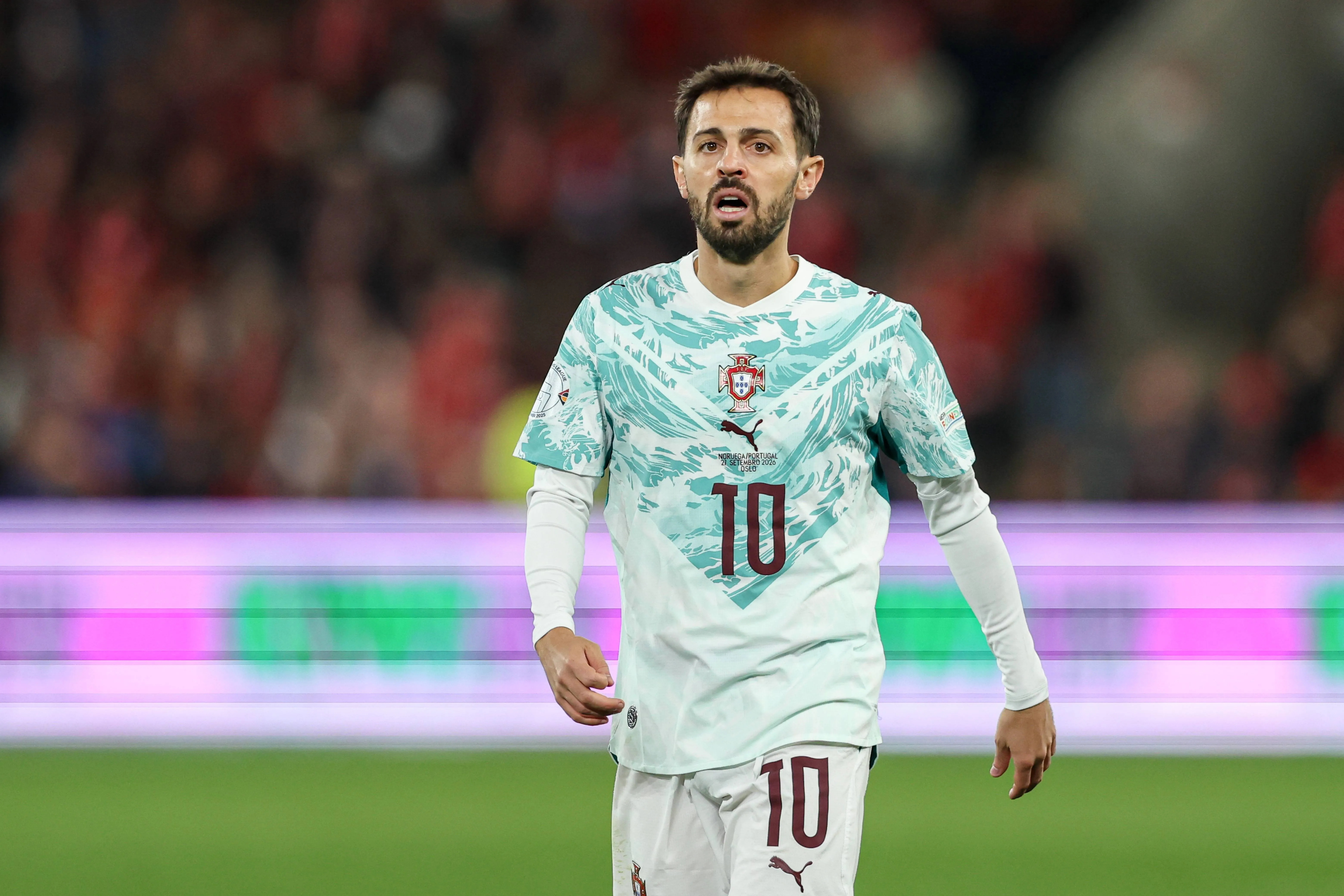 Bernardo Silva em ação pela seleção portuguesa