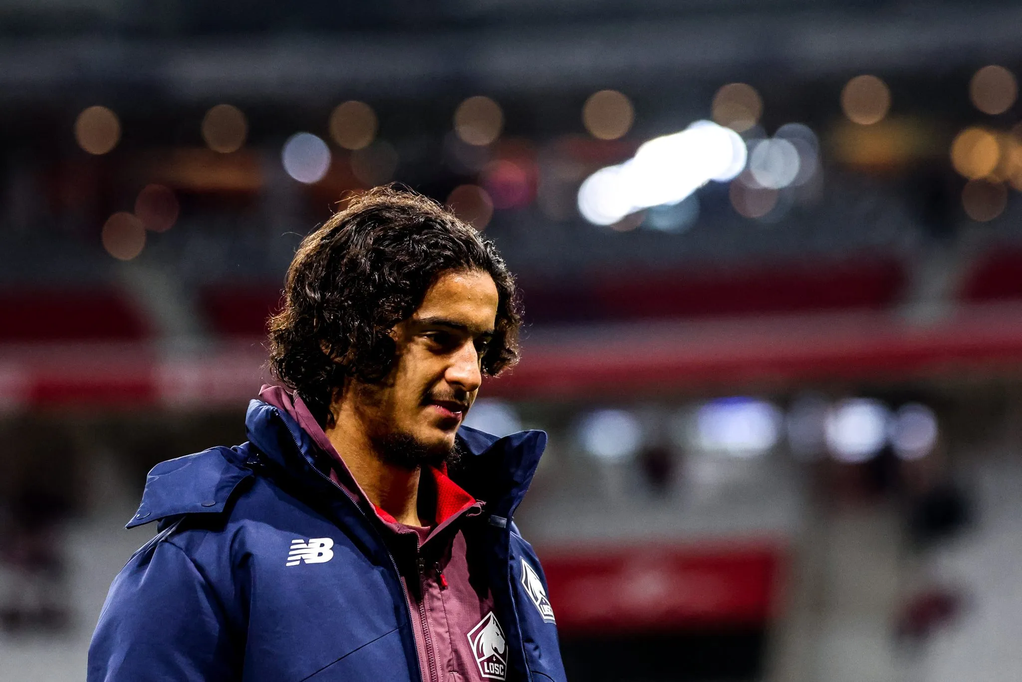 Bouaddi antes de jogo do Lille