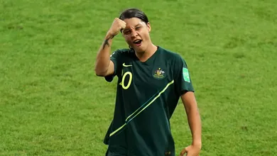 Com quatro gols, Kerr deu um mon&oacute;logo na goleada que deixou a Austr&aacute;lia em segundo lugar