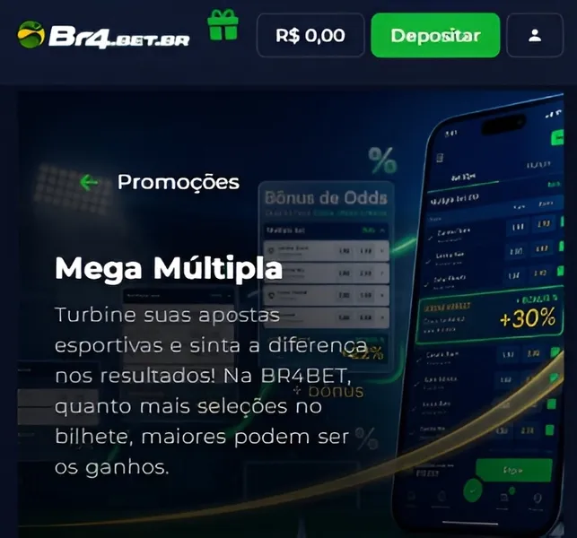 Apostas combinadas com 3 ou mais sele&ccedil;&otilde;es podem receber aumentos de at&eacute; 100% nas m&uacute;ltiplas da Br4bet
