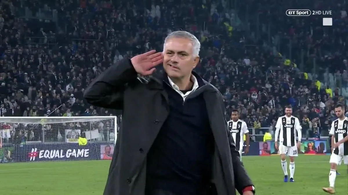 J&aacute; viu Mourinho gargalhando em uma entrevista? At&eacute; isso a vingan&ccedil;a contra a Juve proporcionou