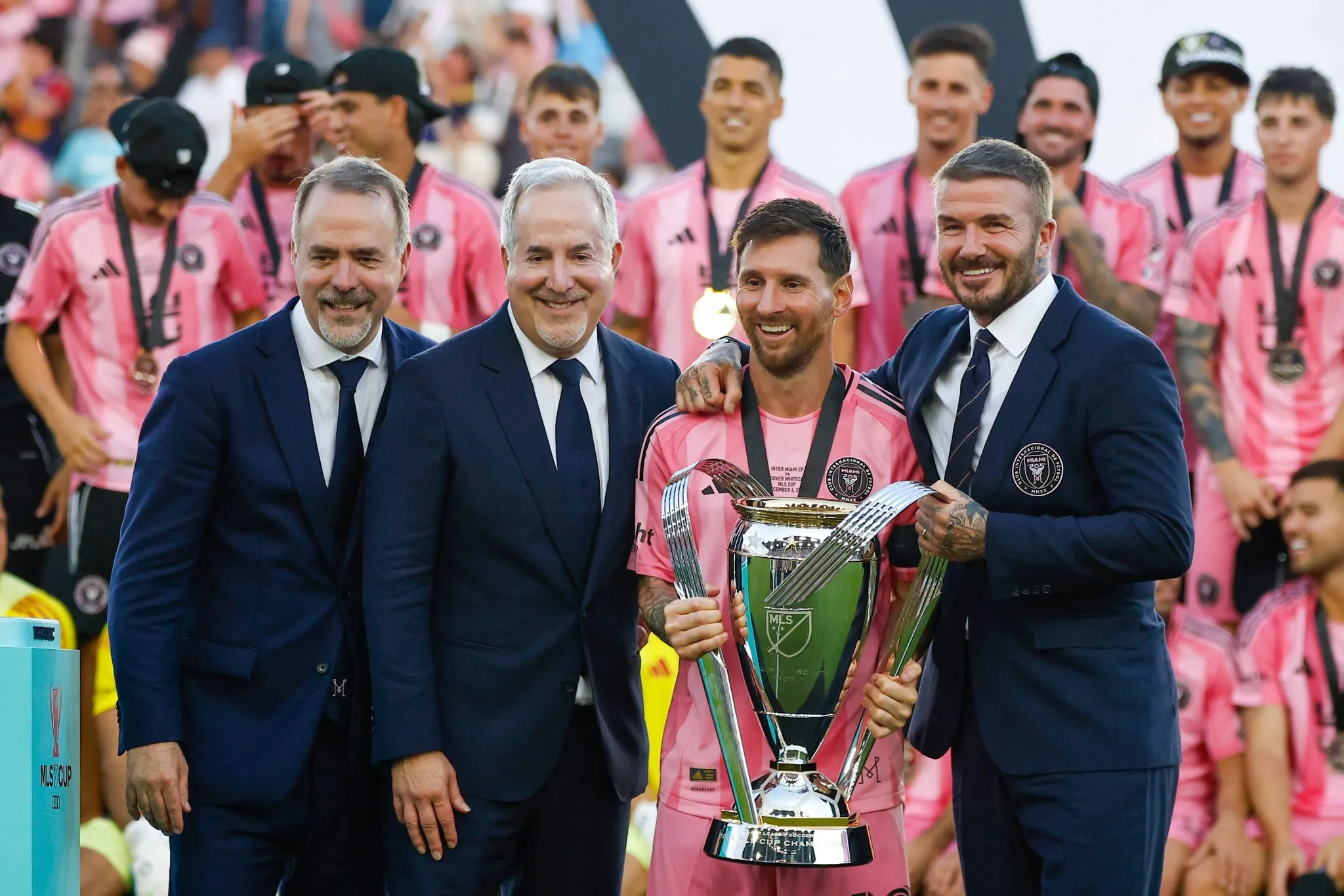 Beckham foi um dos respons&aacute;veis por levar Messi ao Inter Miami 