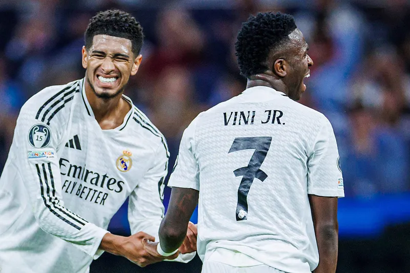 Vini Jr. e Bellingham disputam pelo pr&ecirc;mio de melhor jogador do mundo no final de outubro