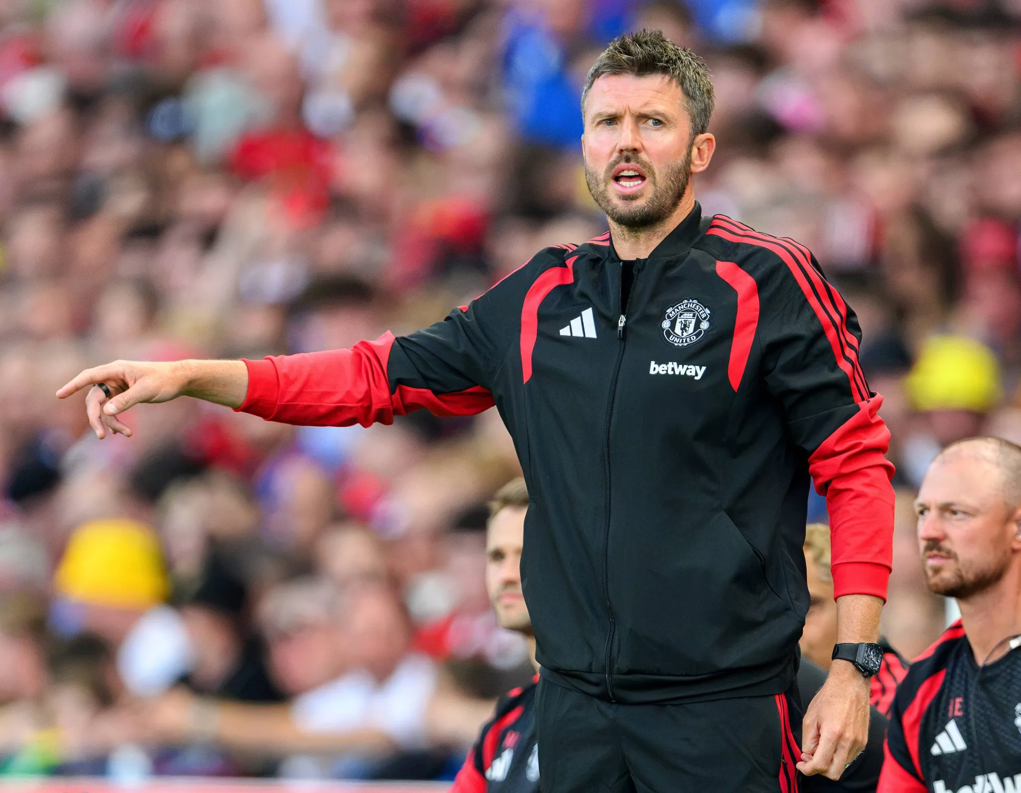 Michael Carrick, técnico do Manchester United (Foto: IMAGO / Mark Pain)