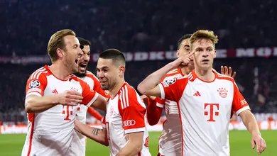 Uma cabe&ccedil;ada fatal de Kimmich foi o suficiente para o Bayern eliminar o Arsenal