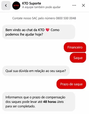  Canal de atendimento da KTO Brasil
