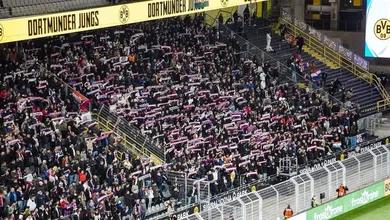 Cinco mil torcedores do Hajduk Split invadiram Dortmund para um jogo da Champions Sub-19 e comemoraram a vaga nas semifinais