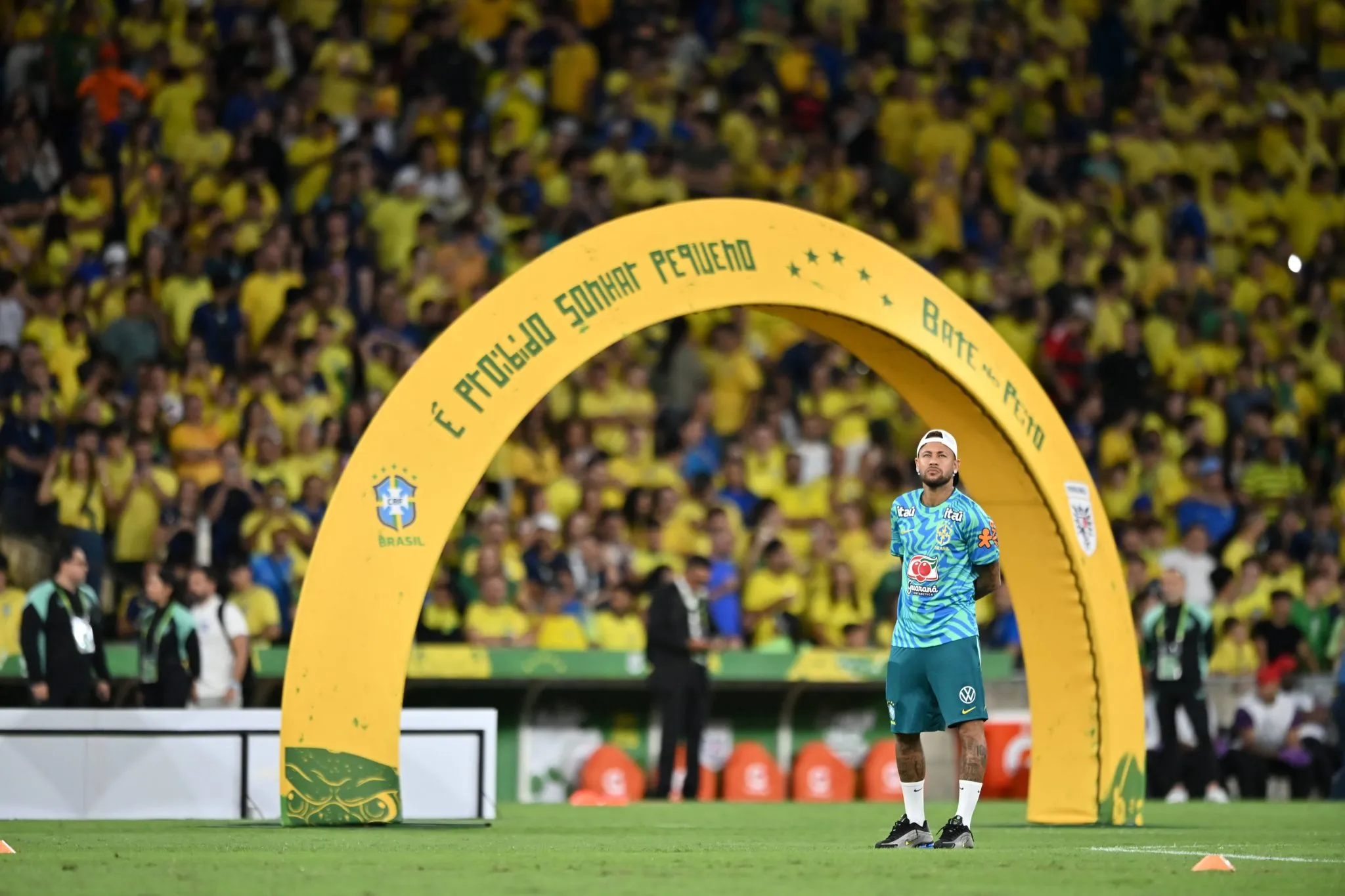 Neymar esteve com a sele&ccedil;&atilde;o brasileira no Maracan&atilde; 