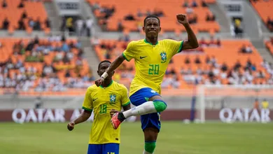 Profissional em 2024? Qual o plano do Palmeiras para Estev&atilde;o, que brilhou em 9 x 0 do Brasil?