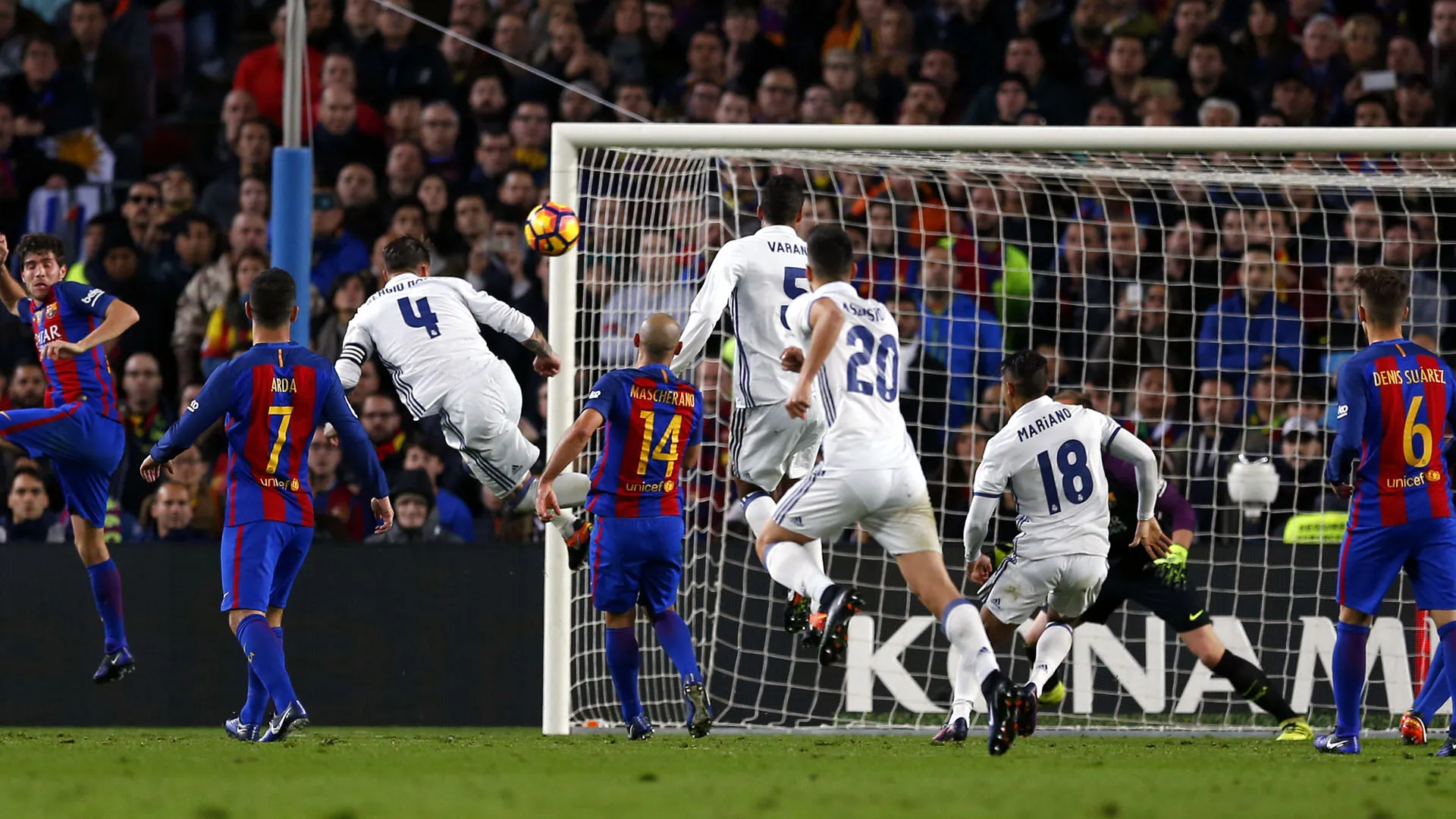 El Clasico foi s&oacute; morno, com Sergio Ramos predestinado a salvar Real Madrid da derrota contra o Barcelona