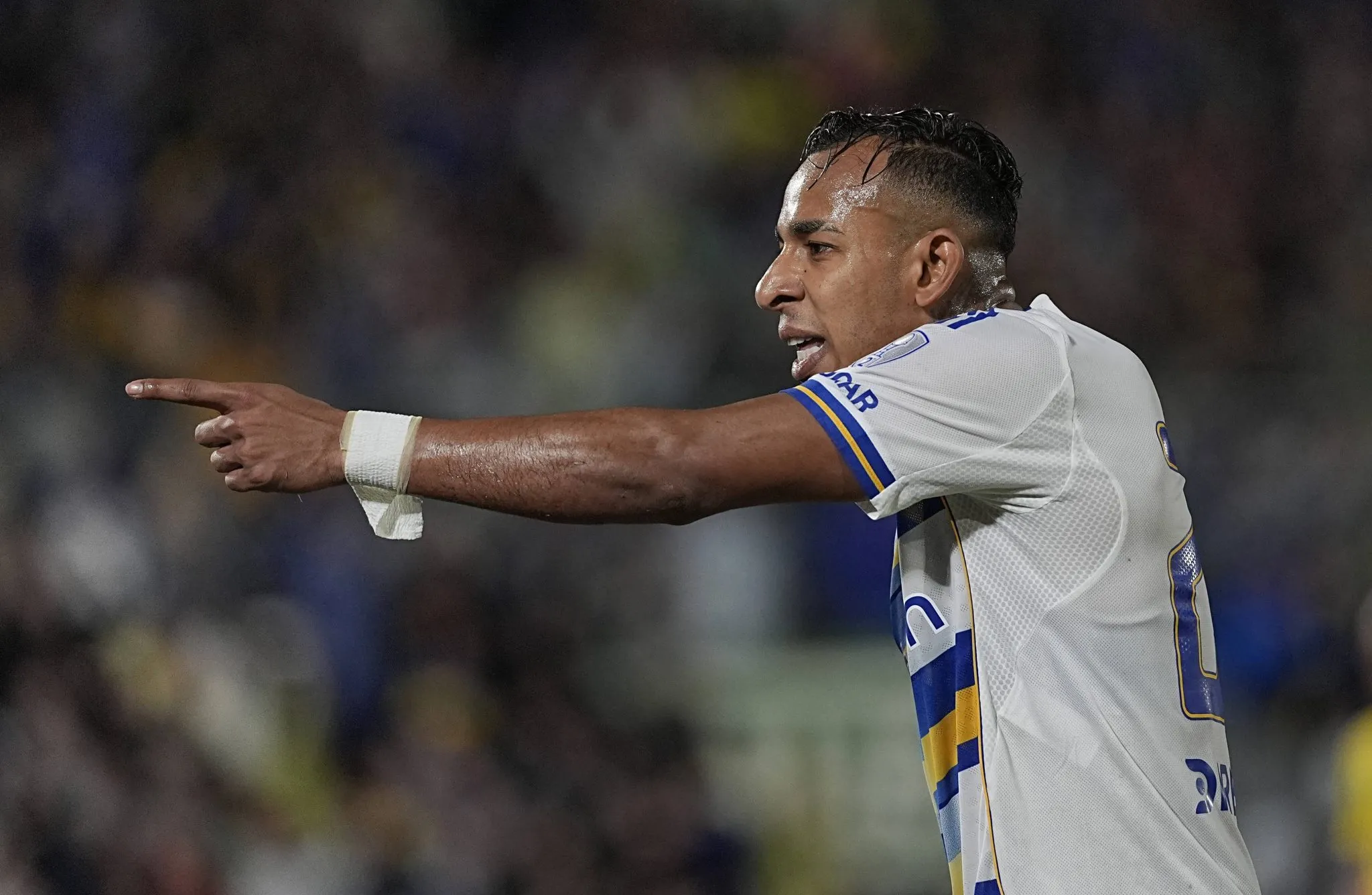 Sebastian Villa comemora gol do Boca Juniors na Copa Sul-Americana