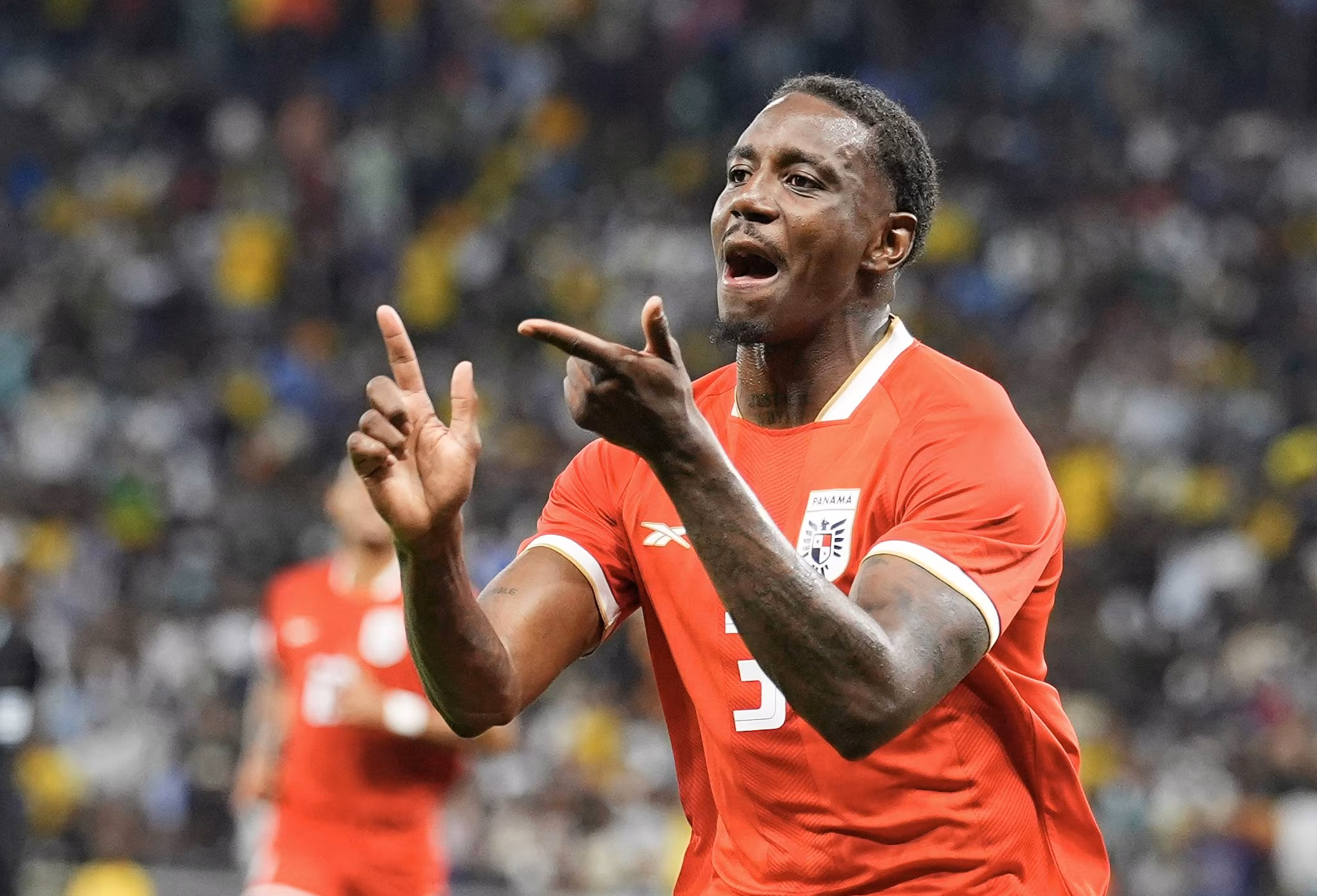 Jos&eacute; C&oacute;rdoba em amistoso do Panam&aacute; contra a &Aacute;frica do Sul