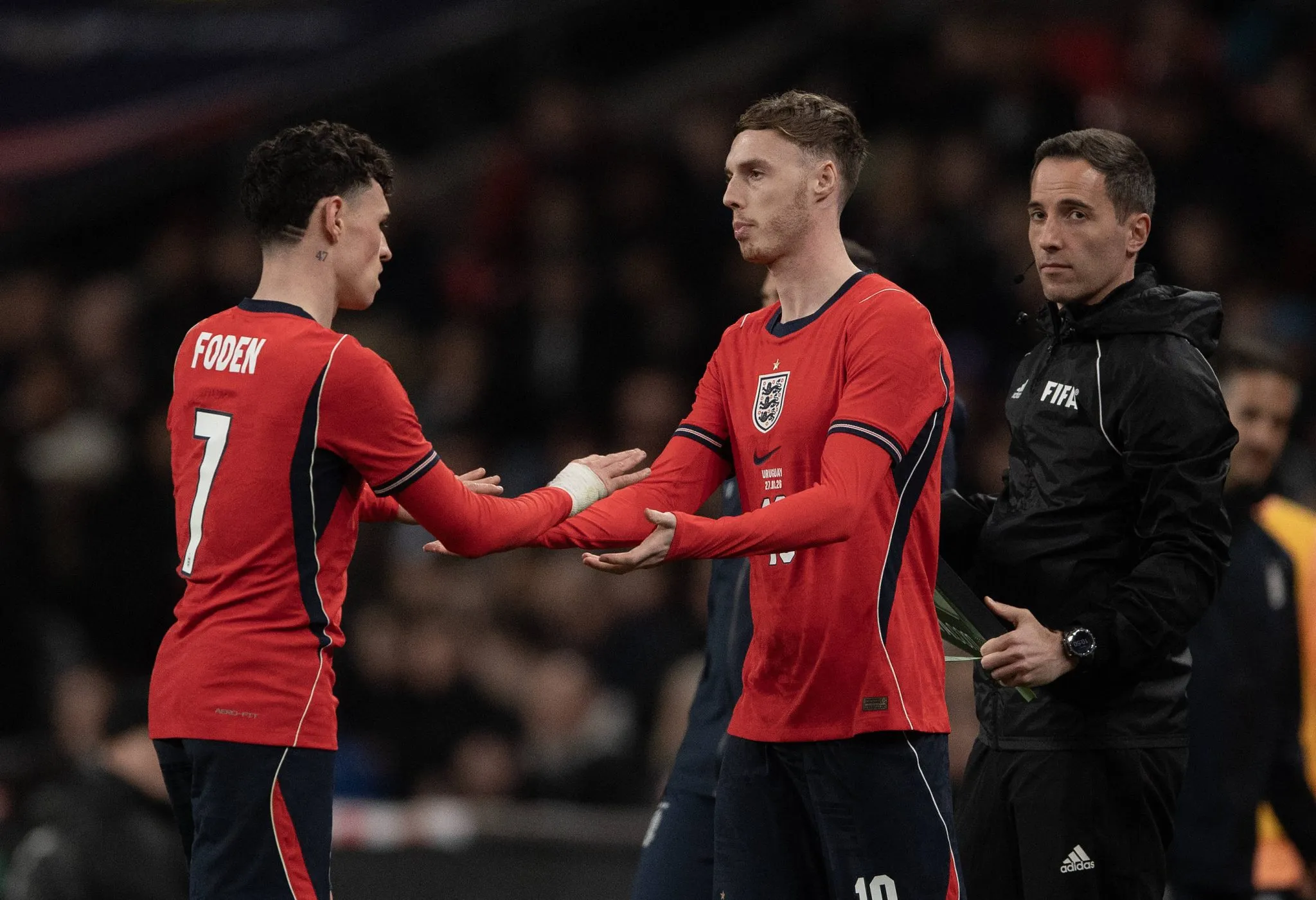 Phil Foden e Cole Palmer jogaram os amistosos da Data Fifa de mar&ccedil;o pela sele&ccedil;&atilde;o inglesa (Foto: Imago/Visionhaus)