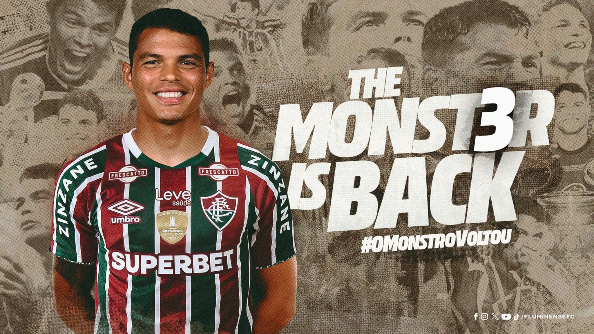 O monstro voltou: Fluminense anuncia a contrata&ccedil;&atilde;o de Thiago Silva
