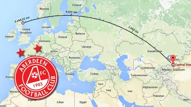 Aberdeen faz maior viagem da hist&oacute;ria das copas europeias, mas seria fichinha na Libertadores
