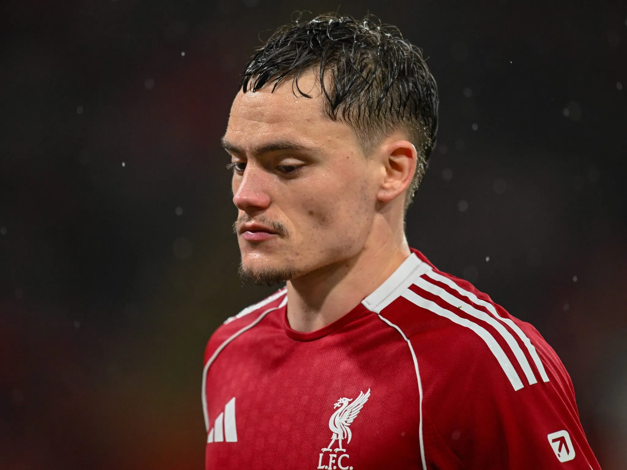Wirtz em partida do Liverpool 