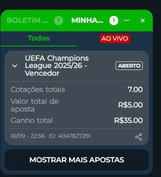 Apostas Champions League: odds, dicas e onde apostar