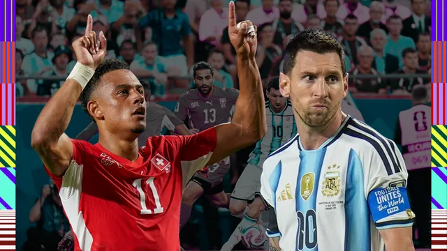 Messi foi o melhor? As notas de Argentina 3 x 1 Su&iacute;&ccedil;a na Copa