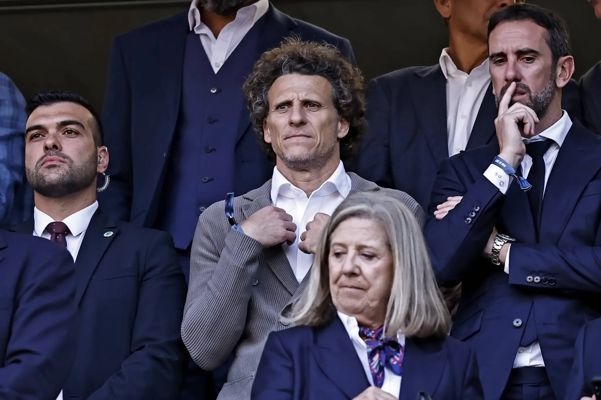 Diego Forl&aacute;n assiste &agrave; partida entre Uruguai x Espanha pela Copa do Mundo (Foto: Imago/ZUMA Press Wire)