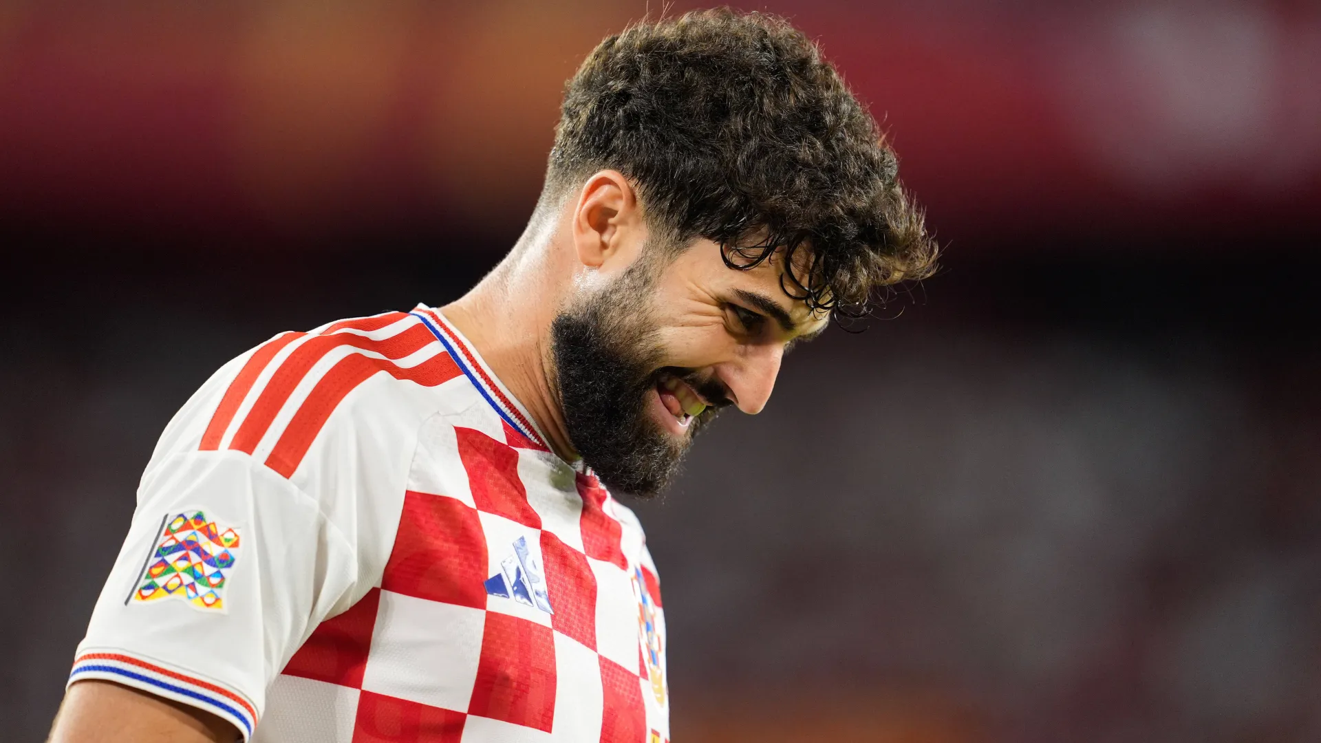 Jo&scaron;ko Gvardiol, zagueiro da sele&ccedil;&atilde;o croata, durante a partida da Nations League entre Espanha e Cro&aacute;cia, no Est&aacute;dio Ram&oacute;n S&aacute;nchez-Pizju&aacute;n, em Sevilha, na Espanha, em 29 de setembro de 2026.