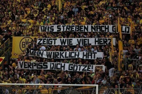 &ldquo;A busca por dinheiro mostra o quanto de cora&ccedil;&atilde;o voc&ecirc; tem... V&aacute; se foder, G&ouml;tze!&rdquo;