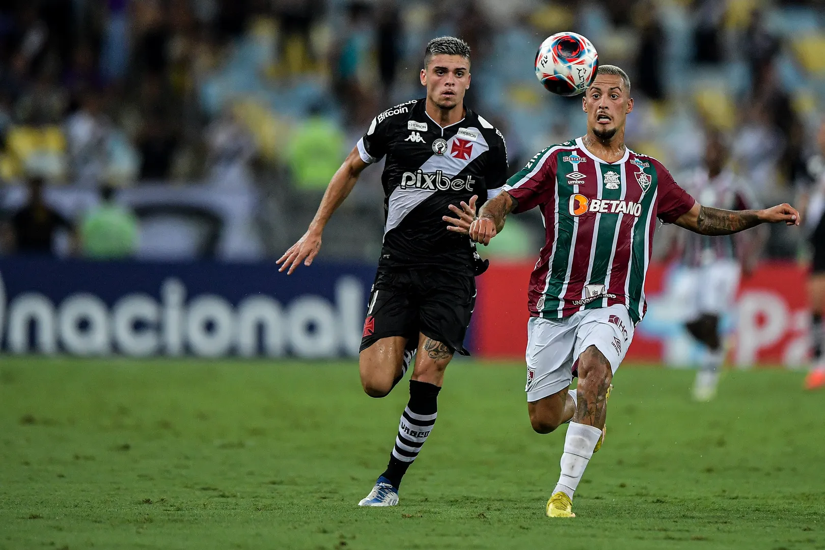 Guga atuou nos dois encontros entre Fluminense e Vasco em 2023, e volta ao time no cl&aacute;ssico pelo Campeonato Brasileiro (Foto: Icon sport)