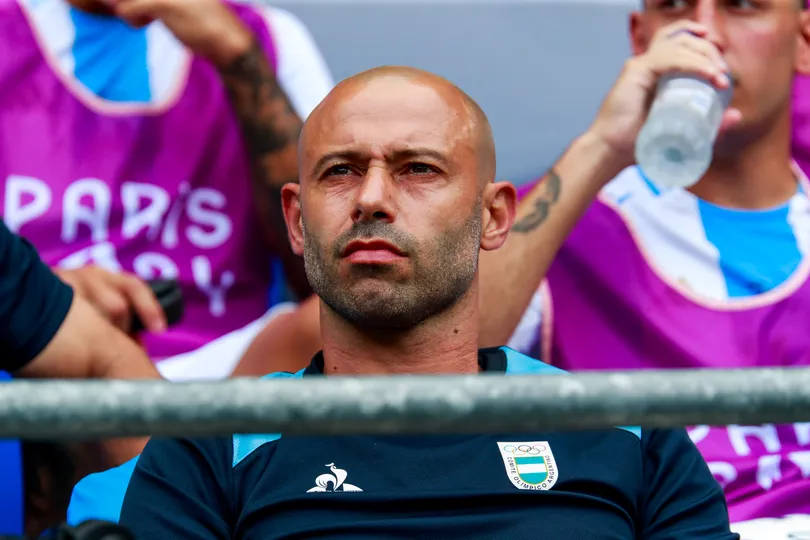 Javier Mascherano, t&eacute;cnico da Argentina sub-23 que disputa os Jogos Ol&iacute;mpicos de Paris. Foto: Icon Sport