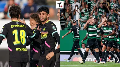 PSV e Sporting fazem na Champions duelo dos &uacute;nicos times 100% nas principais ligas