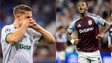 Artilheiros subestimados da Europa garantem vit&oacute;rias de Sporting e Villa na Champions