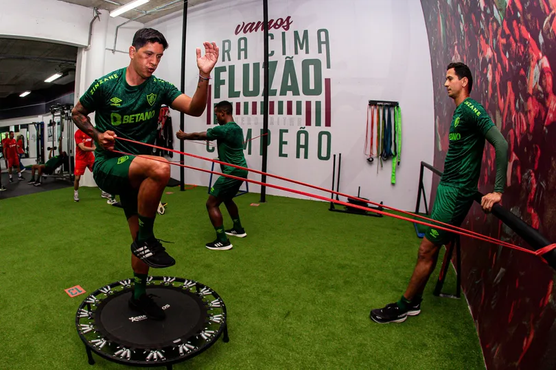 Germ&aacute;n Cano e Paulo Henrique Ganso t&ecirc;m trabalhos espec&iacute;ficos no Fluminense - Foto: Divulga&ccedil;&atilde;o/Fluminense