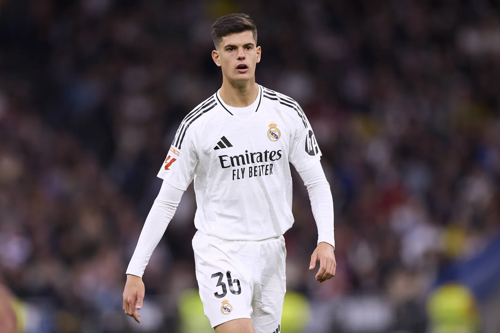 Chema Andr&eacute;s em a&ccedil;&atilde;o pelo Real Madrid 