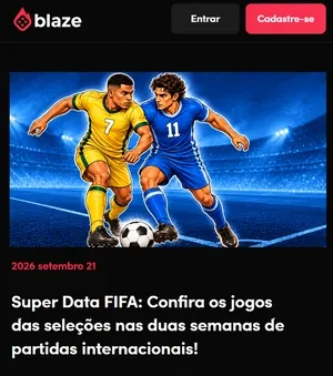 Blog oficial da Blaze Brasil