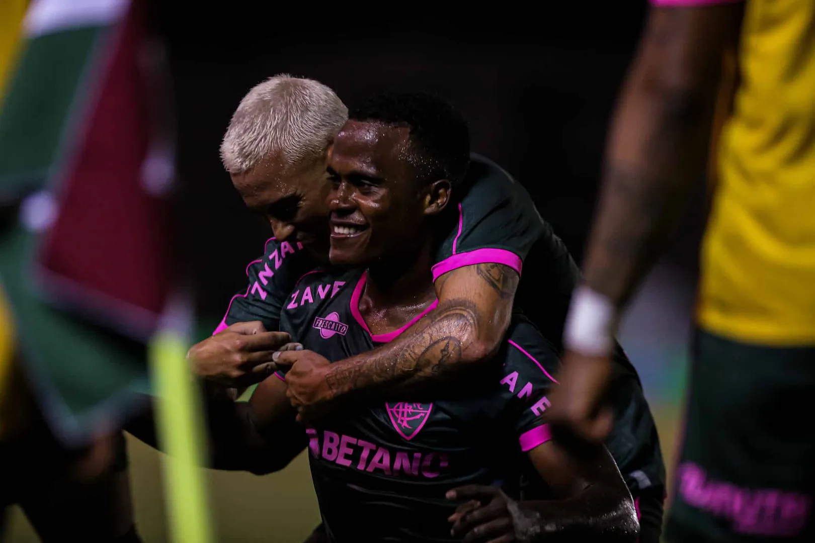 Arias marcou dois gols e deu uma assist&ecirc;ncia na goleada do Fluminense sobre o Bangu no Campeonato Carioca - Foto: MARCELO GON&Ccedil;ALVES / FLUMINENSE FC